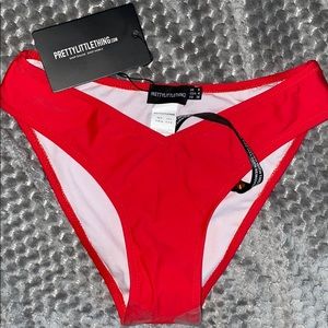 PLT Red V Front Bikini Bottoms 💥